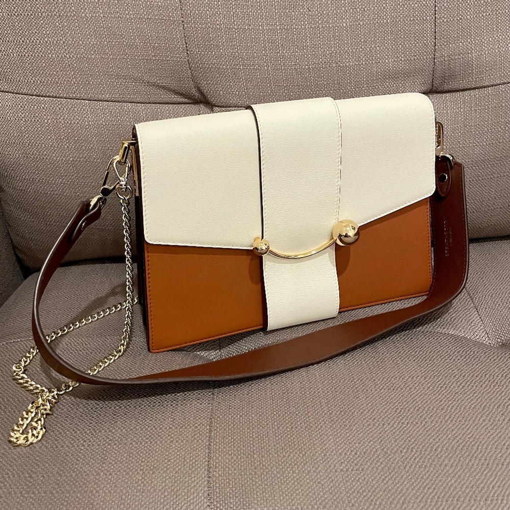 Strathberry Crescent Leather Shoulder Bag
